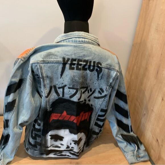 Yeezus  + Vultures Merch Jean Jacket - Size Large - Picture 8 of 12